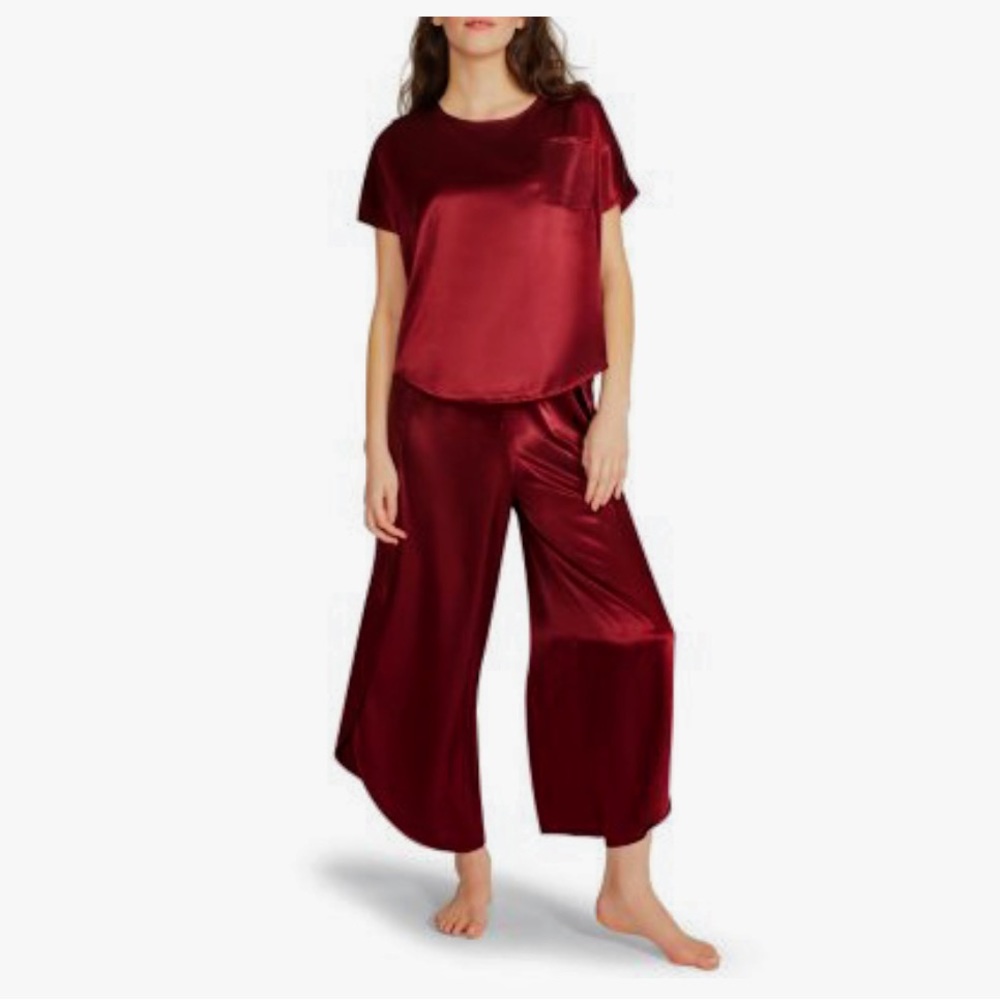 BB Dakota satin two piece lounge set